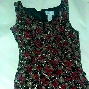 Ann Taylor loft dress white black &red